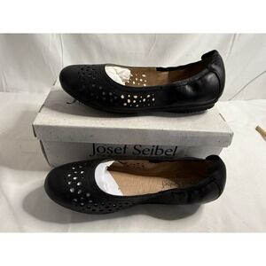 Josef Seibel Pippa 29 Ballet Flats Black EU37 US6–6.5 NEW Box